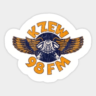 KZEW 98 FM Dallas 1973 Sticker